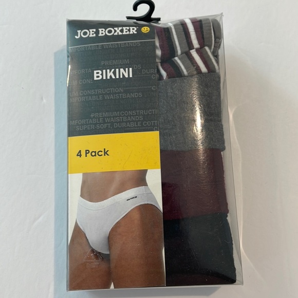 Joe Boxer Underwear & Socks 4 Pack Low Rise Bikini Style Joe Boxer